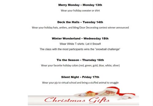 Spirit week flyer 1